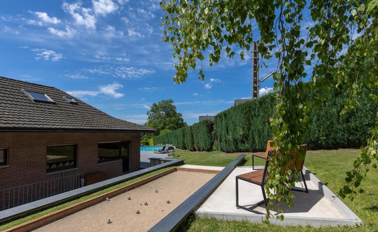 Luxueuse Et Spacieuse Villa Avec Sauna Et Piscine Malmedy Exterior foto